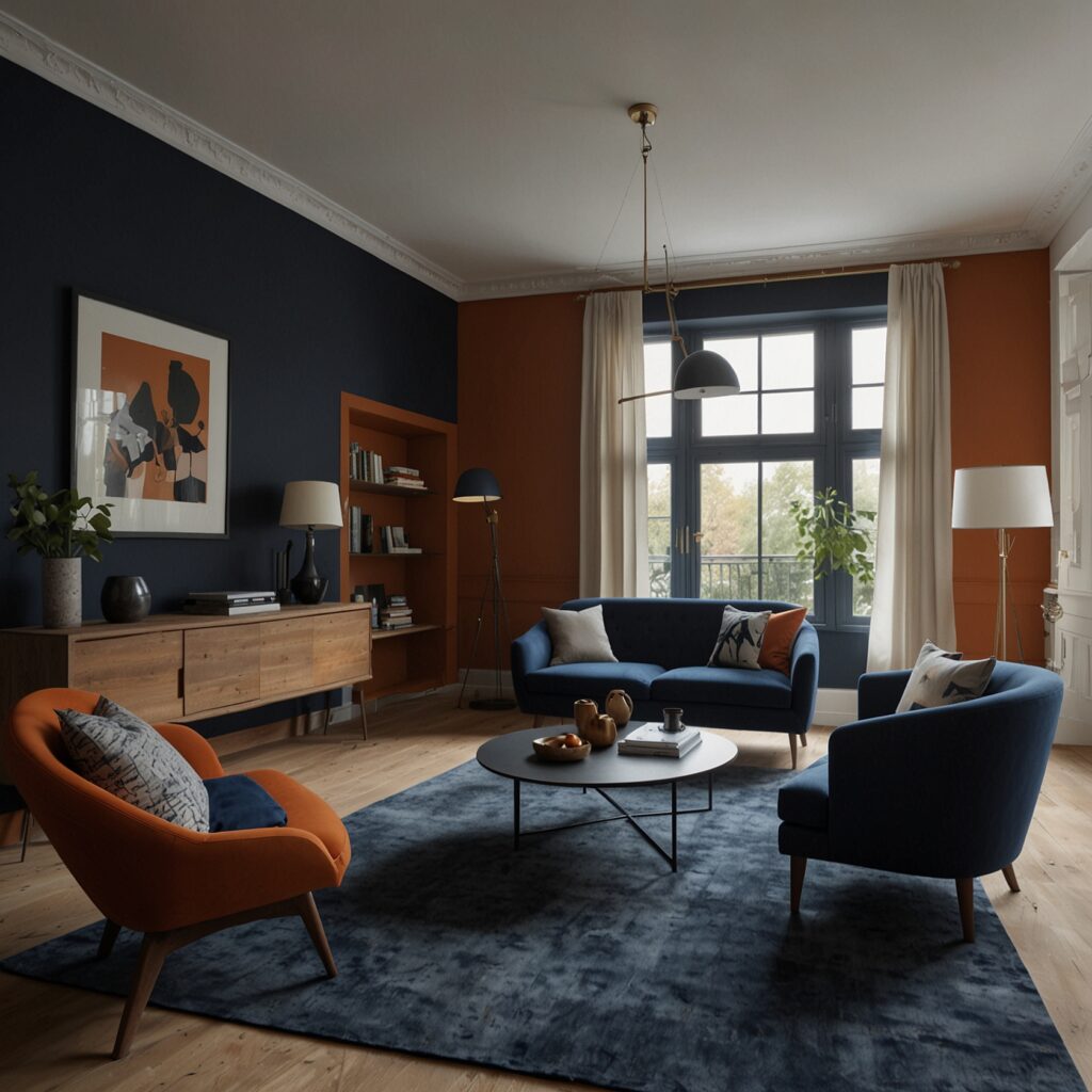 Modern London living room perfectly staged and presented for viewings, representing the final presentation stage in the LETPRIME process.